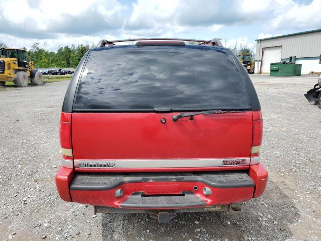 1GKDT13W7W2530403 - 1998 GMC JIMMY RED photo 6