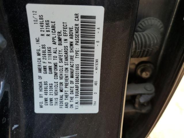 19UUA8F59DA001665 - 2013 ACURA TL TECH BLACK photo 12