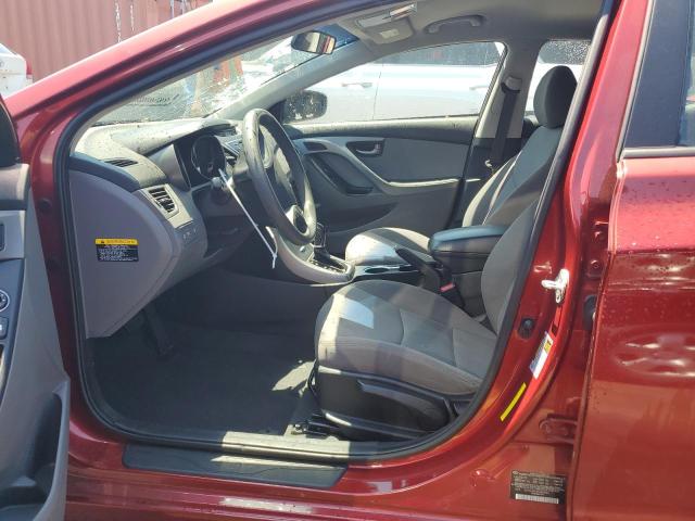 5NPDH4AE9FH649061 - 2015 HYUNDAI ELANTRA SE RED photo 7