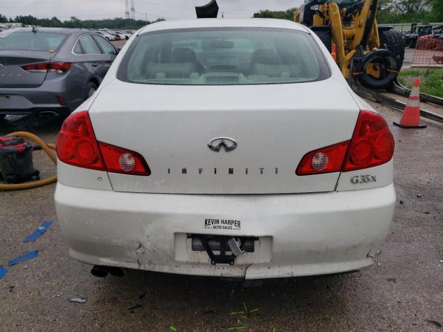 JNKCV51F56M603752 - 2006 INFINITI G35 WHITE photo 6