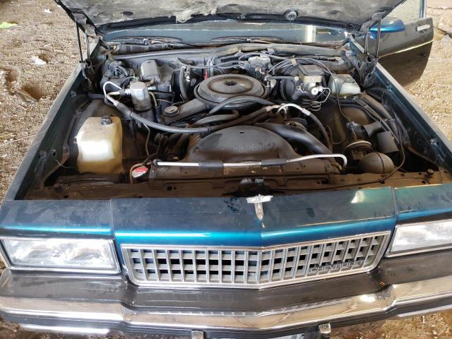 1G1BN51H1HX146219 - 1987 CHEVROLET CAPRICE CLASSIC TEAL photo 11