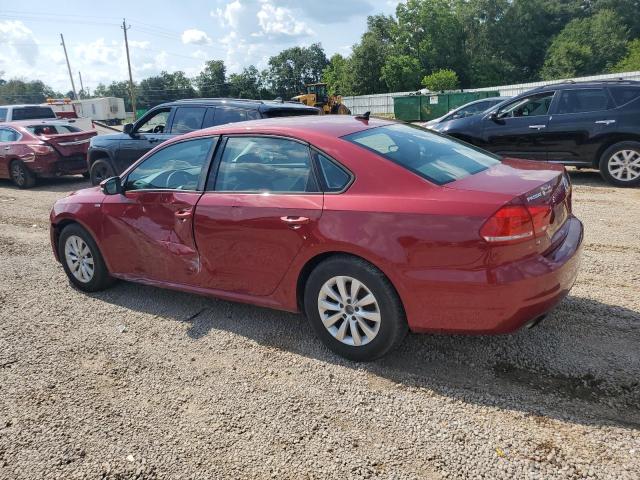 1VWAT7A38FC042479 - 2015 VOLKSWAGEN PASSAT S RED photo 2