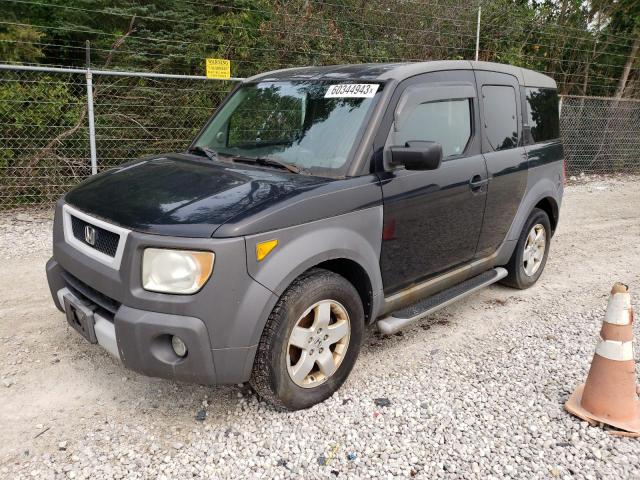 5J6YH28554L001554 - 2004 HONDA ELEMENT EX BLACK photo 1