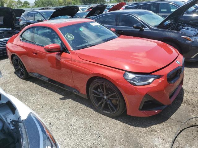 3MW23CM03R8E07466 - 2024 BMW 230I RED photo 4