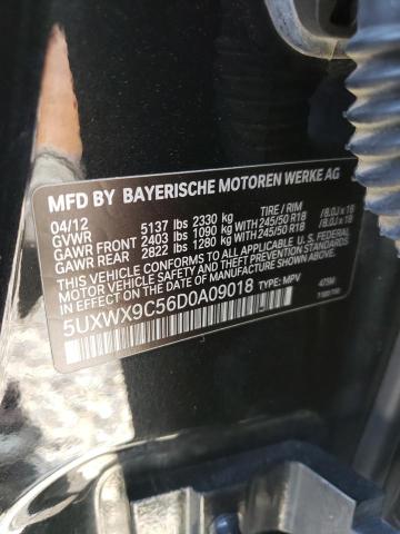 5UXWX9C56D0A09018 - 2013 BMW X3 XDRIVE28I BLACK photo 13