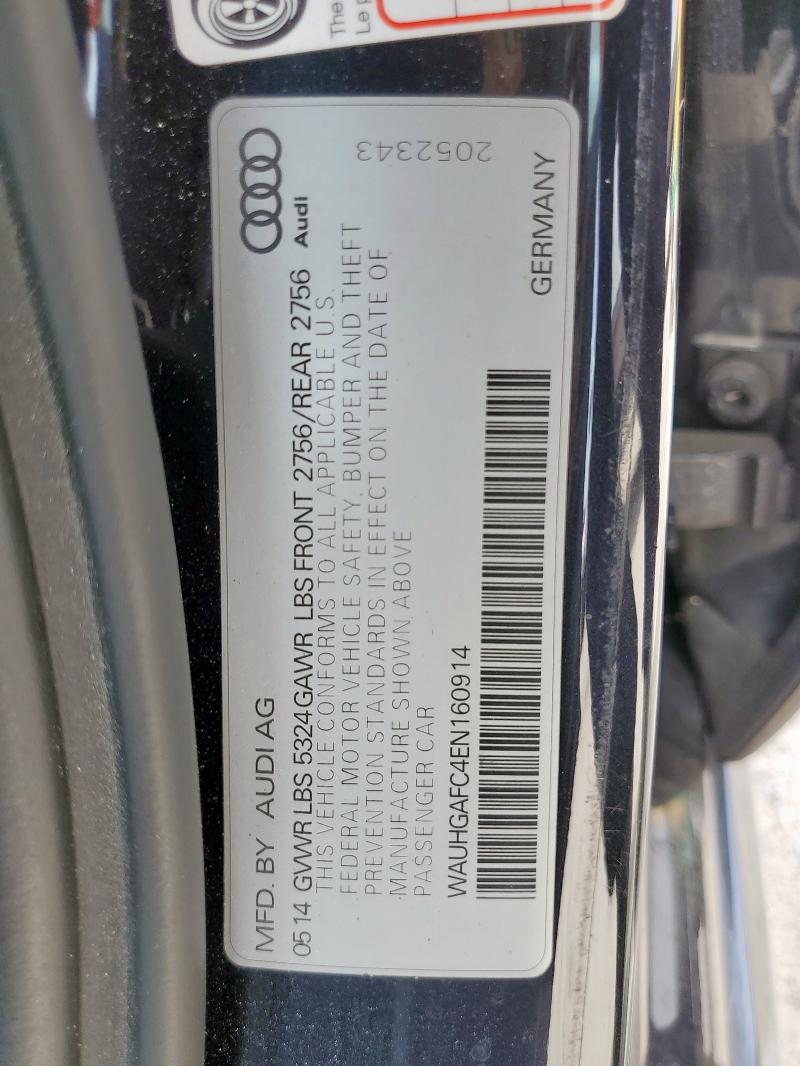 WAUHGAFC4EN160914 - 2014 AUDI A6 PRESTIGE Grafit foto 12