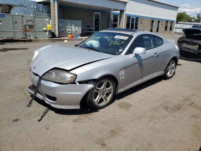 KMHHN65F75U179847 - 2005 HYUNDAI TIBURON GT SILVER photo 1