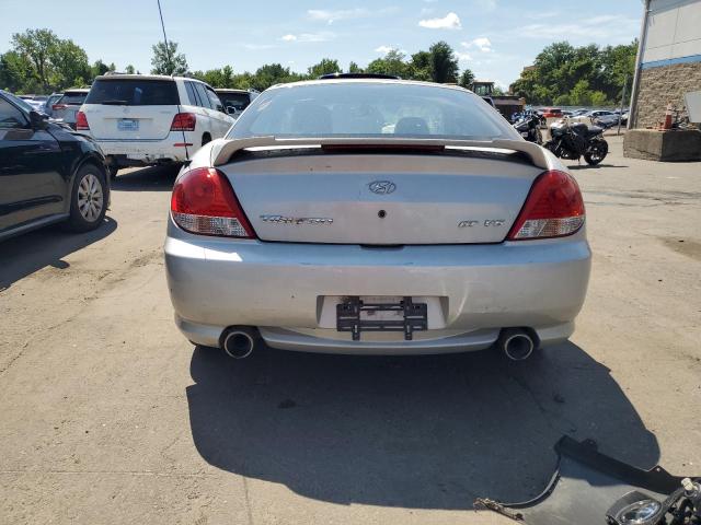 KMHHN65F75U179847 - 2005 HYUNDAI TIBURON GT SILVER photo 6