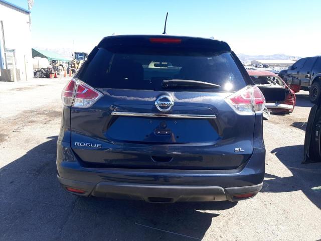 KNMAT2MT6GP713109 - 2016 NISSAN ROGUE S BLUE photo 6