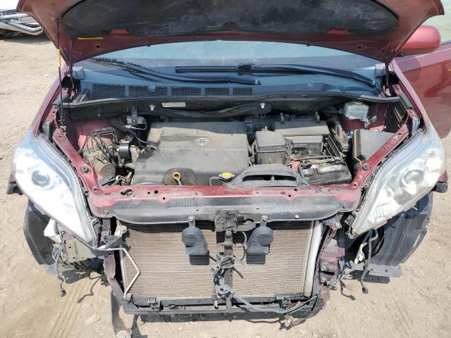 5TDYK3DC3BS157220 - 2011 TOYOTA SIENNA XLE BURGUNDY photo 12