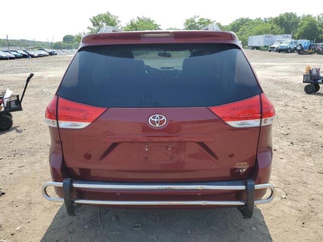 5TDYK3DC3BS157220 - 2011 TOYOTA SIENNA XLE BURGUNDY photo 6