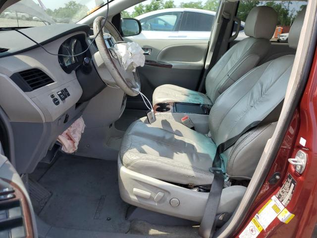 5TDYK3DC3BS157220 - 2011 TOYOTA SIENNA XLE BURGUNDY photo 7