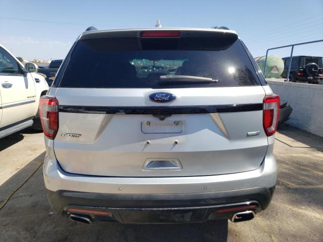 1FM5K8GT8HGD88253 - 2017 FORD EXPLORER SPORT SILVER photo 6