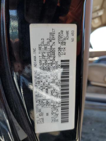 5TBRT34133S415343 - 2003 TOYOTA TUNDRA ACCESS CAB SR5 BLACK photo 12