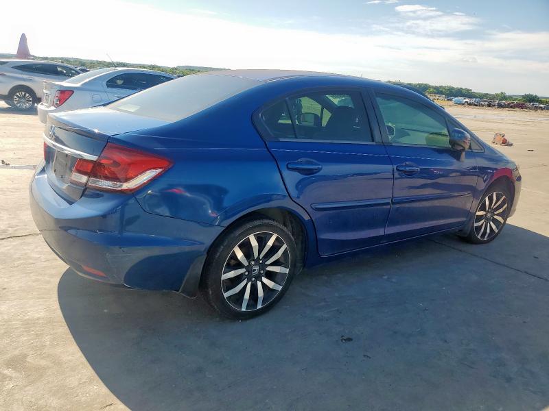 19XFB2F98FE003587 - 2015 HONDA CIVIC EXL BLUE photo 3