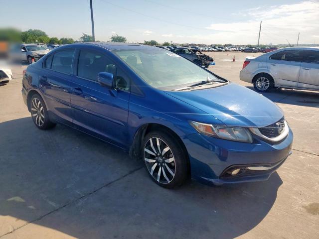 19XFB2F98FE003587 - 2015 HONDA CIVIC EXL BLUE photo 4