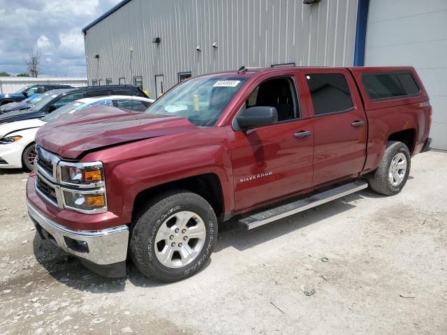 3GCUKREC0EG436014 - 2014 CHEVROLET SILV1500 4 K1500 LT MAROON photo 1