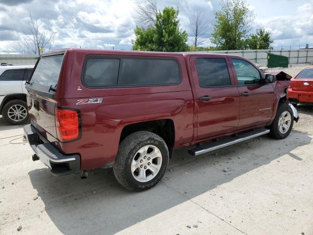 3GCUKREC0EG436014 - 2014 CHEVROLET SILV1500 4 K1500 LT MAROON photo 3