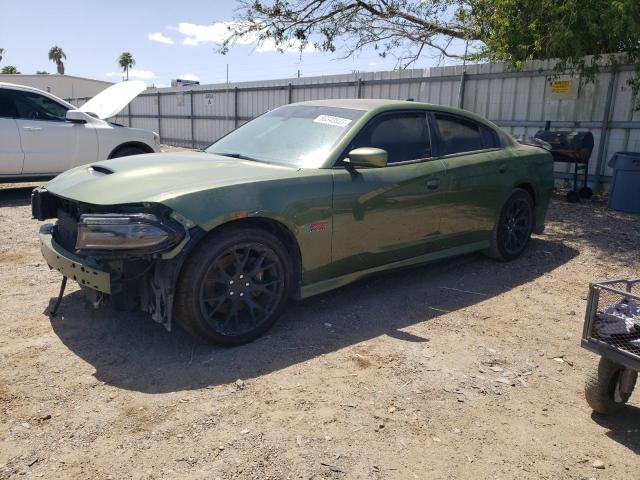 2C3CDXGJ8KH742321 - 2019 DODGE CHARGER SCAT PACK GREEN photo 1