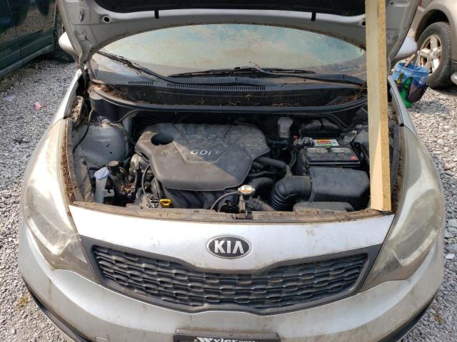 KNADM4A37D6302505 - 2013 KIA RIO LX GRAY photo 11