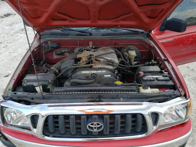 5TESN92N02Z108788 - 2002 TOYOTA TACOMA XTRACAB PRERUNNER წითელი ფოტო 11