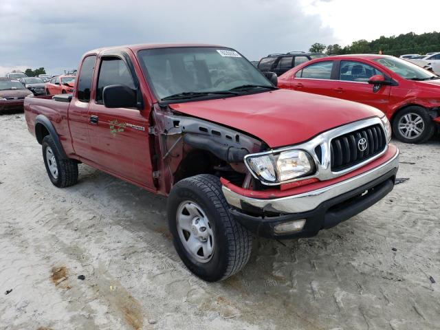 5TESN92N02Z108788 - 2002 TOYOTA TACOMA XTRACAB PRERUNNER წითელი ფოტო 4