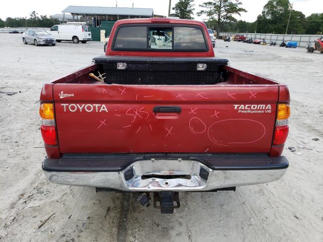 5TESN92N02Z108788 - 2002 TOYOTA TACOMA XTRACAB PRERUNNER წითელი ფოტო 6