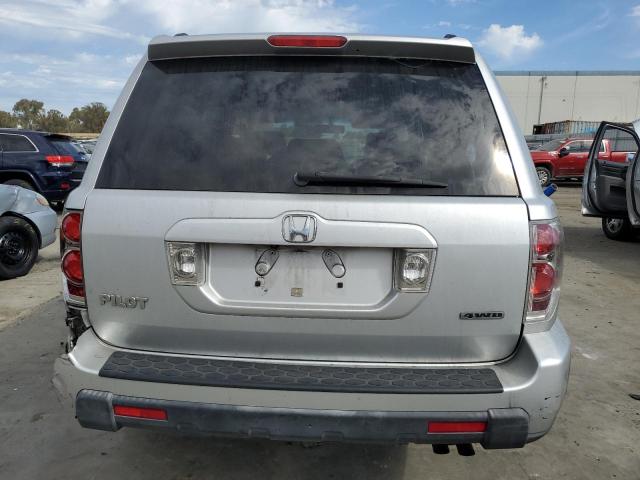 2HKYF18537H522089 - 2007 HONDA PILOT EXL SILVER photo 6