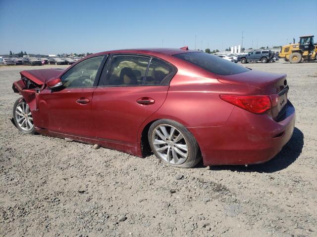 JN1BV7AP7FM333234 - 2015 INFINITI Q50 BASE RED photo 2
