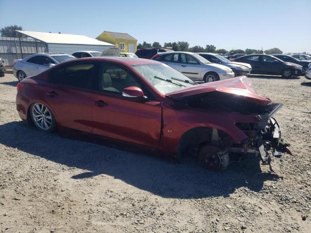 JN1BV7AP7FM333234 - 2015 INFINITI Q50 BASE RED photo 4