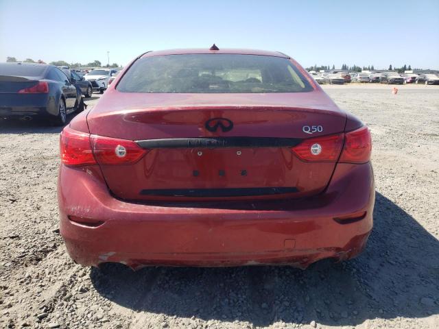 JN1BV7AP7FM333234 - 2015 INFINITI Q50 BASE RED photo 6