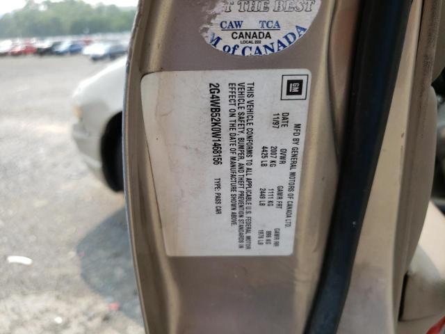 2G4WB52K0W1468156 - 1998 BUICK REGAL LS 米色 照片 12