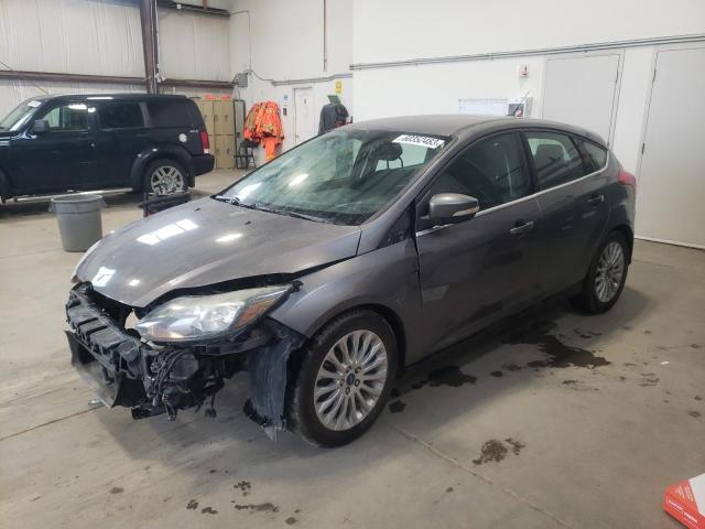 1FAHP3N2XCL143797 - 2012 FORD FOCUS TITANIUM GRAY photo 1