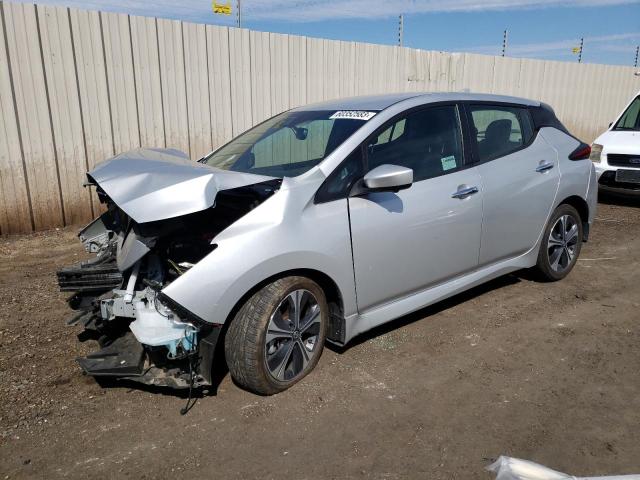 1N4AZ1CV9MC553151 - 2021 NISSAN LEAF SV SILVER photo 1