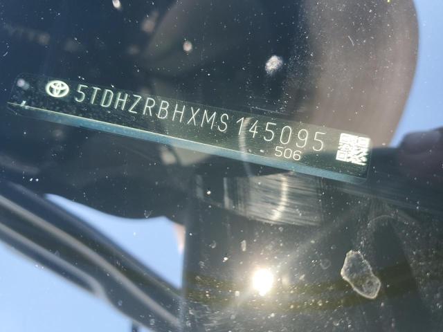 5TDHZRBHXMS145095 - 2021 TOYOTA HIGHLANDER XLE SILVER photo 12