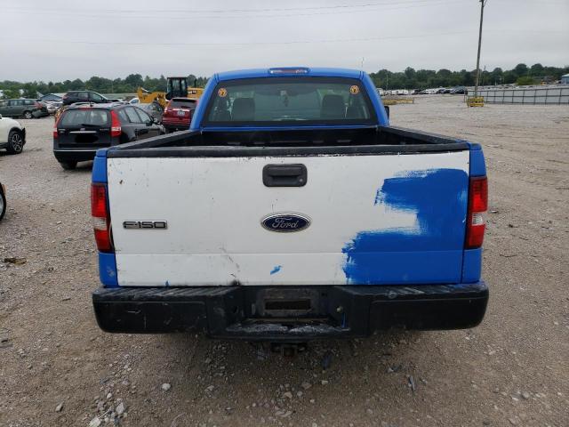 1FTRF12225NB06776 - 2005 FORD F150 BLUE photo 6