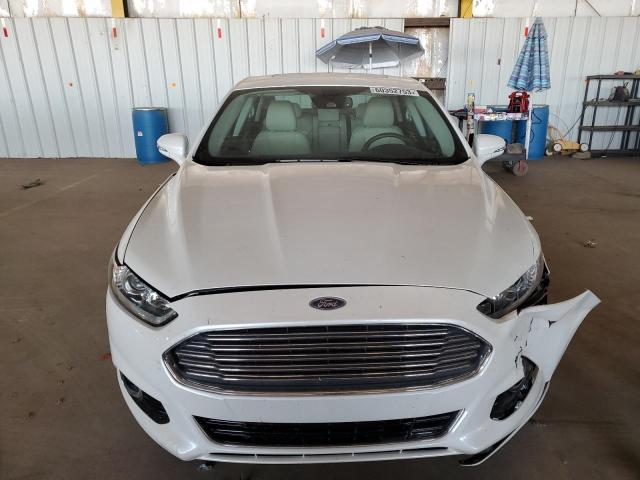 3FA6P0SU6GR115529 - 2016 FORD FUSION TITANIUM PHEV WHITE photo 5