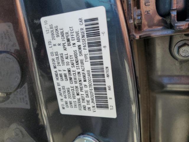 JH4CU2F67BC003468 - 2011 ACURA TSX GRAY photo 13