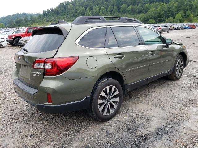 4S4BSANC9H3254274 - 2017 SUBARU OUTBACK 2.5I LIMITED GREEN photo 3