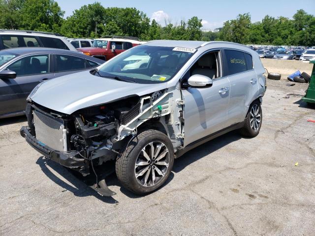 KNDPNCAC4J7435865 - 2018 KIA SPORTAGE EX SILVER photo 1