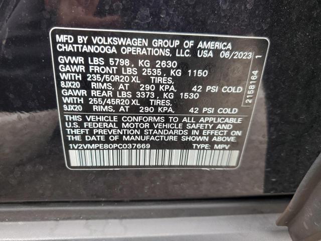 1V2VMPE80PC037669 - 2023 VOLKSWAGEN ID.4 PRO S 黑色 照片 13