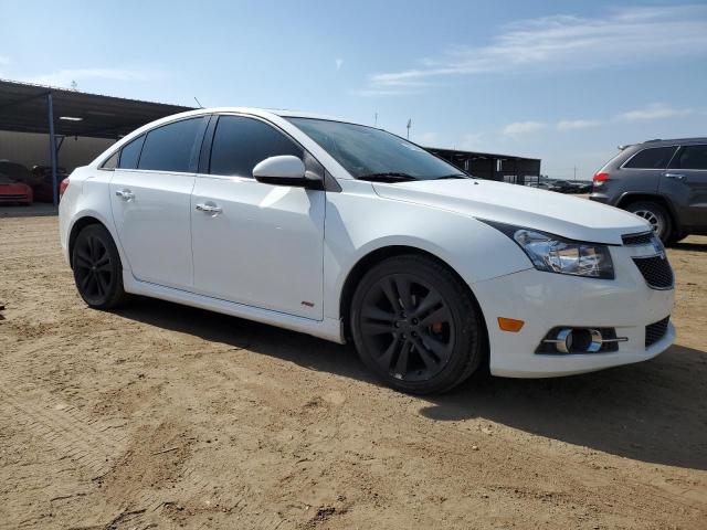 1G1PG5SB5E7443385 - 2014 CHEVROLET CRUZE LTZ WHITE photo 4