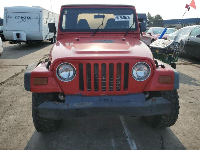 1J4FY19S9VP423424 - 1997 JEEP WRANGLER / SPORT RED photo 5