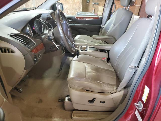 2C4RC1CG9CR252269 - 2012 CHRYSLER TOWN & COU TOURING L BURGUNDY photo 7