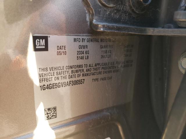 1G4GE5GV9AF306557 - 2010 BUICK LACROSSE CXS GRAY photo 12