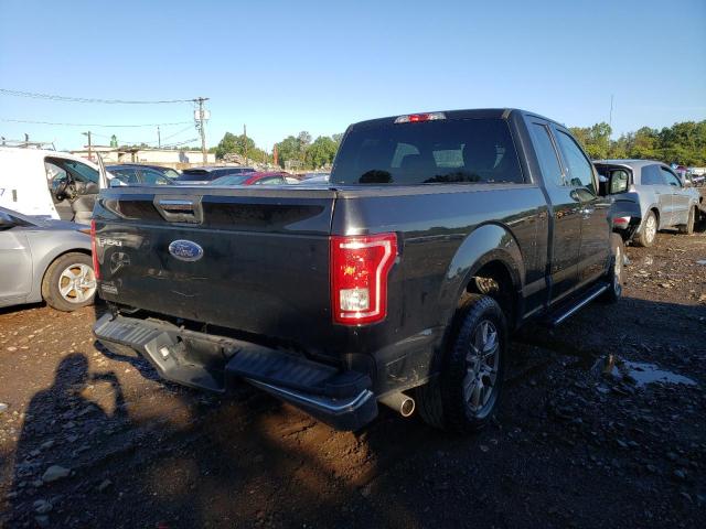 1FTEX1C85HKE54592 - 2017 FORD F150 SUPER CAB BLACK photo 4