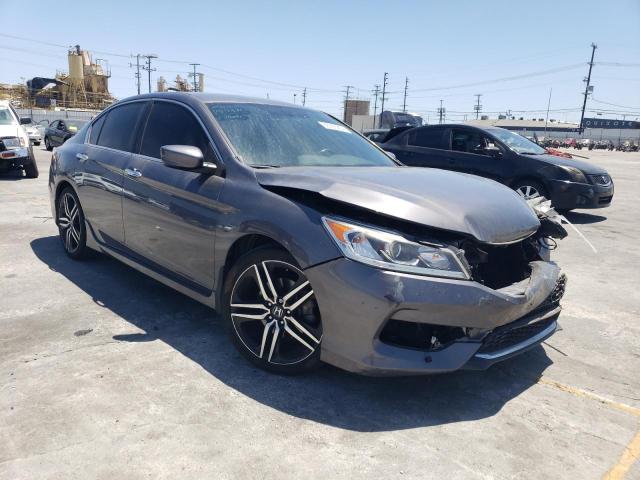 1HGCR2F56HA274912 - 2017 HONDA ACCORD SPORT GRAY photo 4