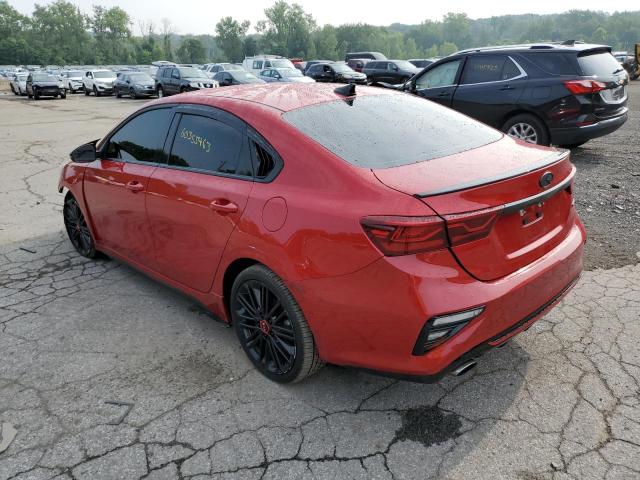 3KPF44AC2ME372158 - 2021 KIA FORTE GT RED photo 2