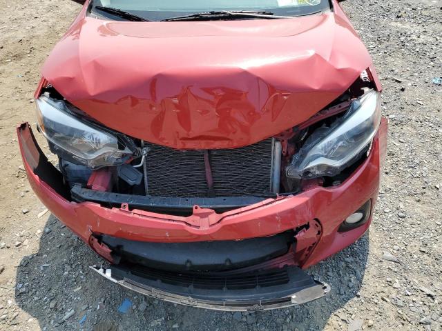 2T1BURHE3FC444327 - 2015 TOYOTA COROLLA L RED photo 11