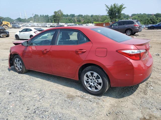 2T1BURHE3FC444327 - 2015 TOYOTA COROLLA L RED photo 2